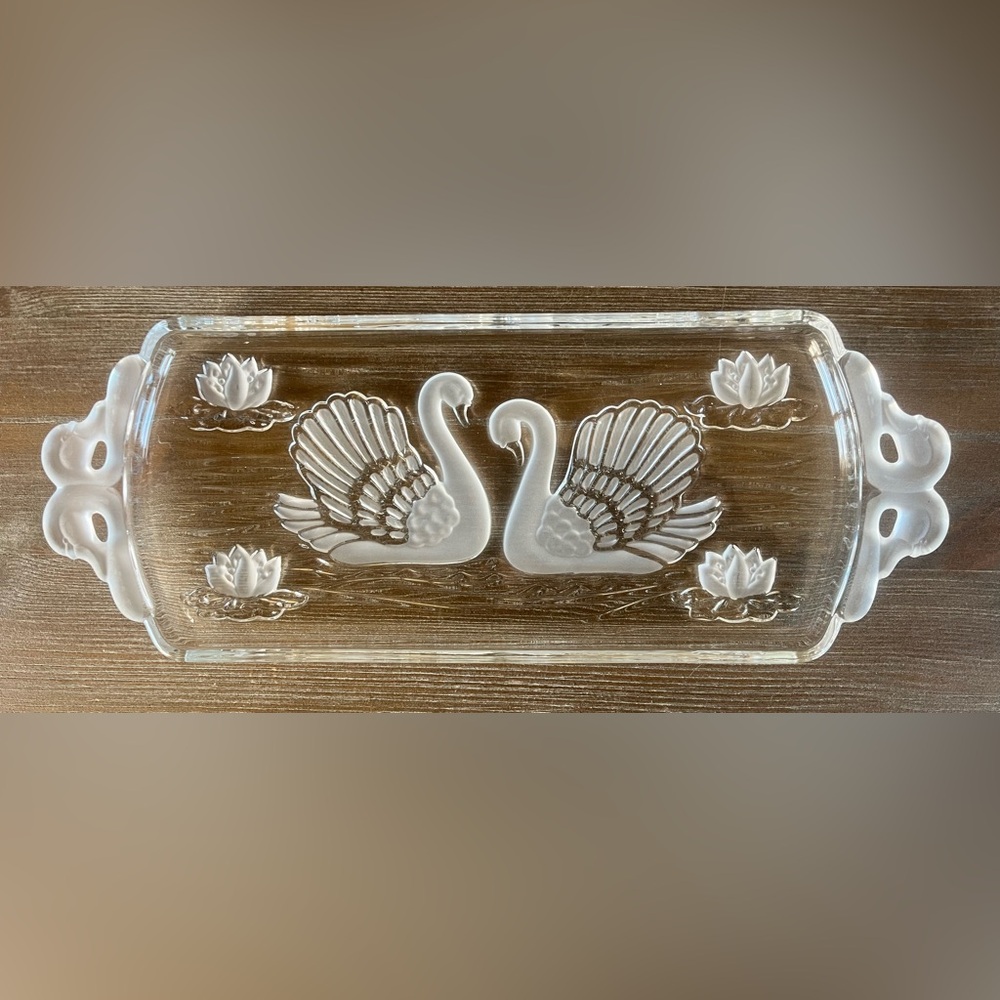 Schwanensee Crystal Glass Canapé Tray